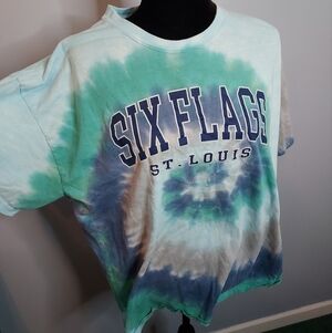 Six Flags St. Louis Tie Dye T-Shirt Size XL Brand: Colortone